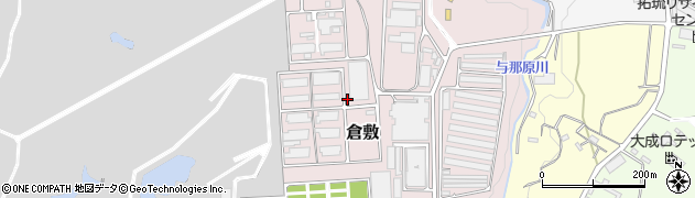 沖縄県沖縄市倉敷118周辺の地図