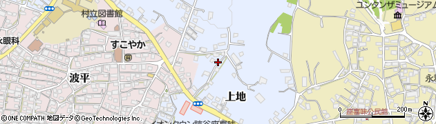 沖縄県読谷村（中頭郡）上地周辺の地図