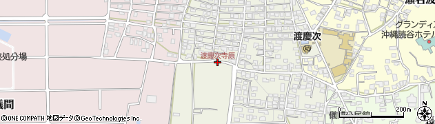 渡慶次寺原周辺の地図