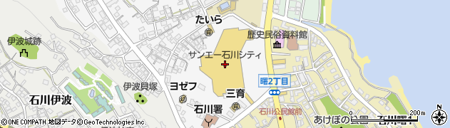 サンエー石川シティ周辺の地図