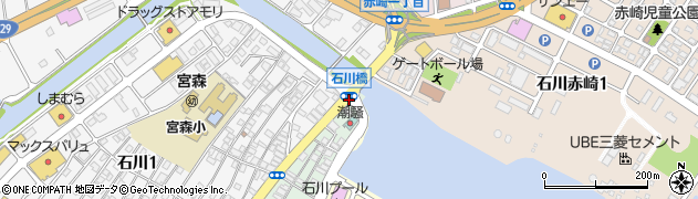 石川橋周辺の地図