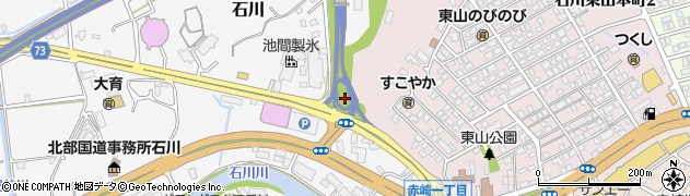 石川ＩＣ周辺の地図