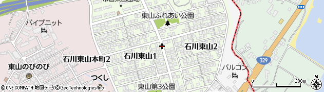 沖縄県うるま市石川東山周辺の地図