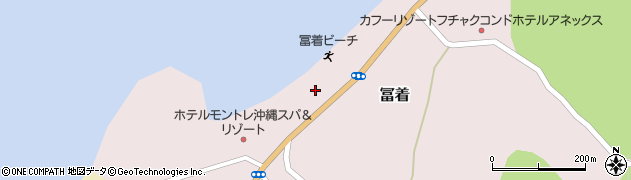 沖縄県国頭郡恩納村冨着182周辺の地図