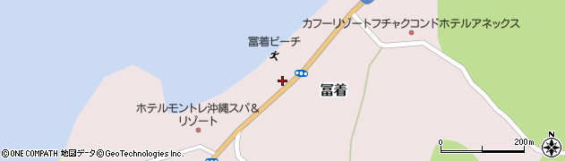 沖縄県国頭郡恩納村冨着174周辺の地図