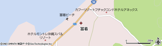 沖縄県国頭郡恩納村冨着161周辺の地図