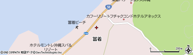 沖縄県国頭郡恩納村冨着149周辺の地図