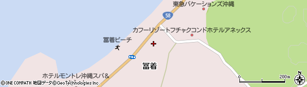 沖縄県国頭郡恩納村冨着146周辺の地図