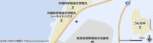 沖縄県国頭郡恩納村恩納7604周辺の地図
