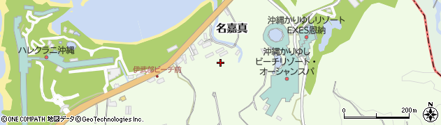 沖縄県国頭郡恩納村名嘉真2387周辺の地図