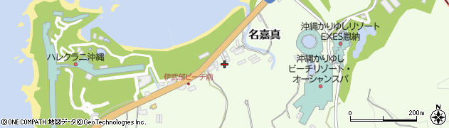 沖縄県国頭郡恩納村名嘉真2212周辺の地図