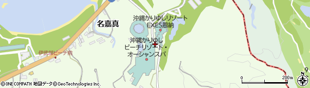 沖縄県国頭郡恩納村名嘉真2591周辺の地図