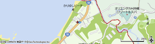 沖縄県国頭郡恩納村名嘉真2603周辺の地図