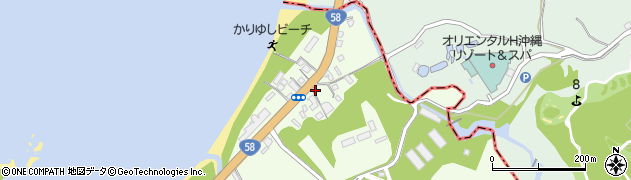 沖縄県国頭郡恩納村名嘉真2602周辺の地図
