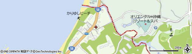 沖縄県国頭郡恩納村名嘉真2654周辺の地図