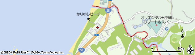 沖縄県国頭郡恩納村名嘉真2607周辺の地図