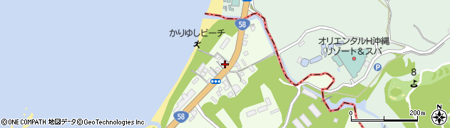 沖縄県国頭郡恩納村名嘉真2616周辺の地図
