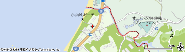 沖縄県国頭郡恩納村名嘉真2615周辺の地図