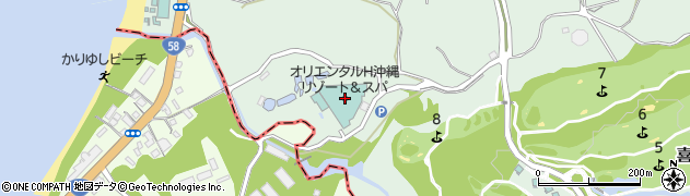 オリエンタルホテル沖縄リゾート＆スパ周辺の地図