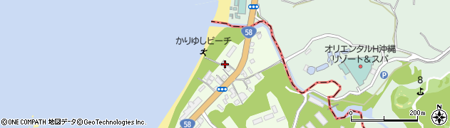 沖縄県国頭郡恩納村名嘉真2614周辺の地図
