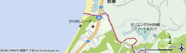 沖縄県国頭郡恩納村名嘉真2621周辺の地図