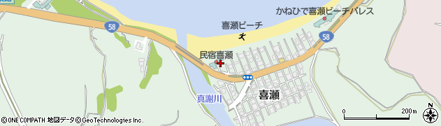沖縄県名護市喜瀬117周辺の地図
