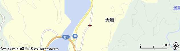 沖縄県名護市大浦周辺の地図