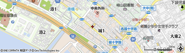 つけ麺大王 名護城店周辺の地図