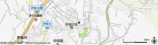 沖縄県名護市伊差川周辺の地図