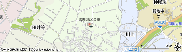 沖縄県名護市親川周辺の地図