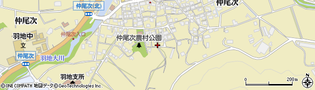 沖縄県名護市仲尾次周辺の地図