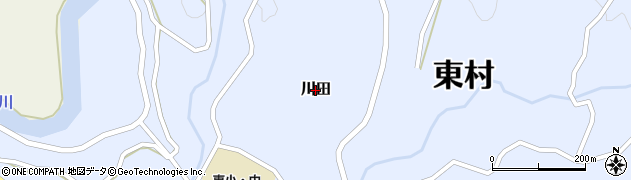 沖縄県東村（国頭郡）川田周辺の地図