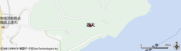 沖縄県今帰仁村（国頭郡）運天周辺の地図