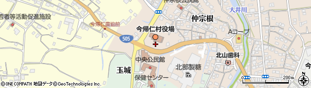 今帰仁村役場　建設課周辺の地図
