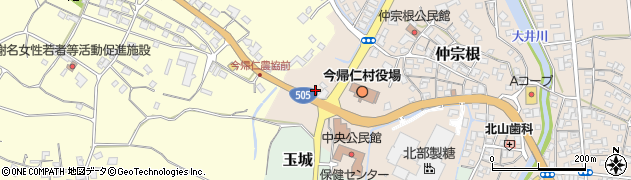 今帰仁郵便局周辺の地図