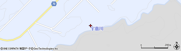宇嘉川周辺の地図