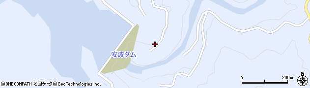 安波ダム周辺の地図