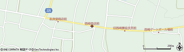 西崎売店前周辺の地図
