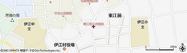 東江前公民館前周辺の地図