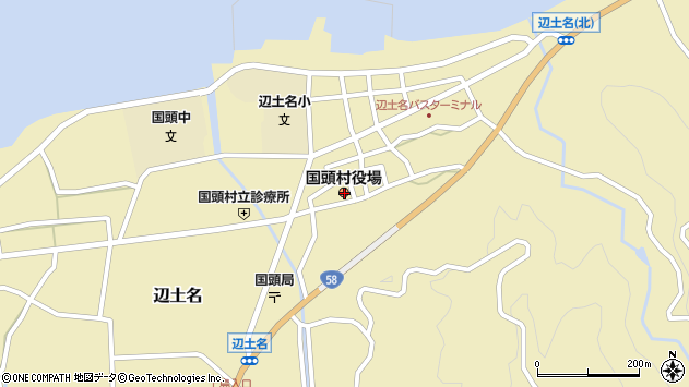 〒905-1400 沖縄県国頭郡国頭村（以下に掲載がない場合）の地図
