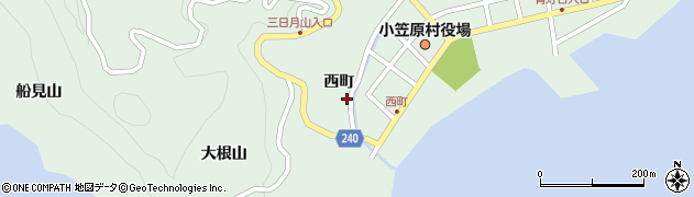 小笠原ビジターセンター周辺の地図