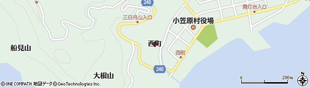 東京都小笠原村父島（西町）周辺の地図