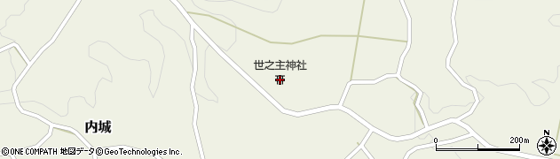 世之主神社周辺の地図