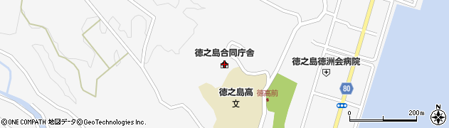 徳之島区検察庁周辺の地図
