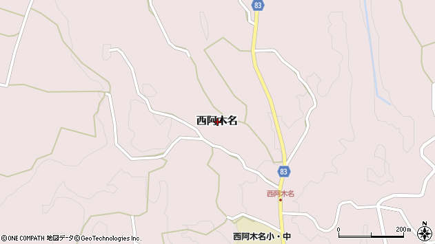 〒891-7731 鹿児島県大島郡天城町西阿木名の地図
