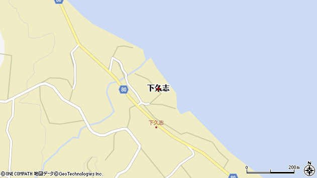 〒891-7115 鹿児島県大島郡徳之島町下久志の地図