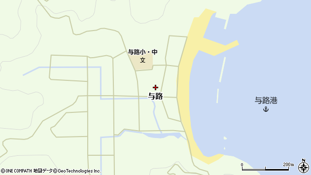 〒894-2601 鹿児島県大島郡瀬戸内町与路の地図