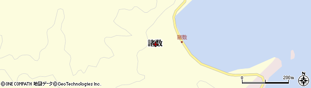 鹿児島県大島郡瀬戸内町諸数周辺の地図
