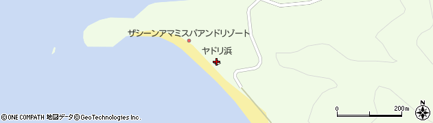 ヤドリ浜キャンプ場周辺の地図