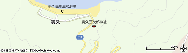 実久三次郎神社周辺の地図
